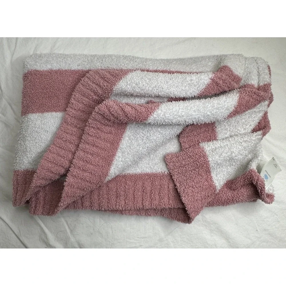 Cloud Island Pink Stripes Baby Blanket Soft‎ Chenille Target